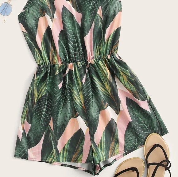 Boho Tropical print romper - Picture 5 of 6
